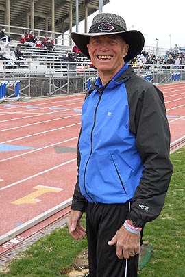 photo of Jim Fischer trackside
