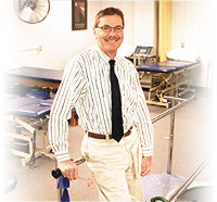 photo of Ken Seaman at UD's PT clinic