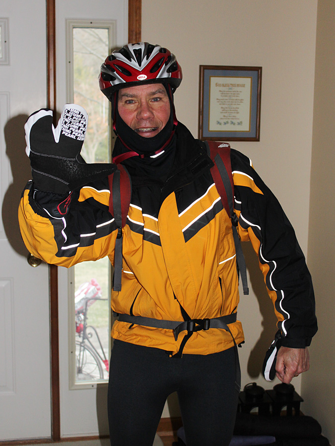 photo of helmeted Bob Opila