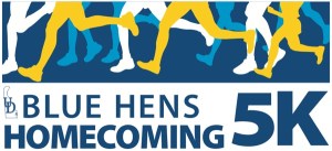UD Blue Hens Homecoming 5K logo