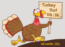 Newark Turkey Trot 10K/5K cartoon