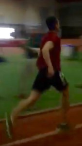 photo of Bruce Weber on the track