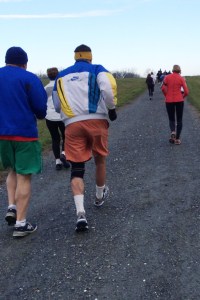 photo of runners heading up the first incline