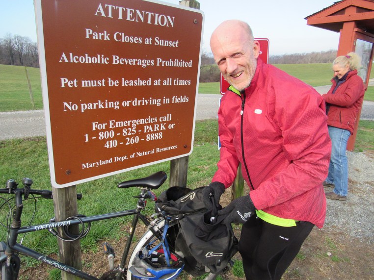 photo of Steve Tague with his bike