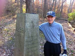 photo of Bob Bennett at the Arc Corner Monument