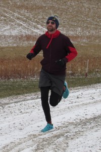 photo of Barret Michalec at the finish