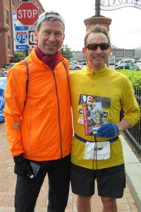 photo of Bruce Weber and Bill Farquhar after the race