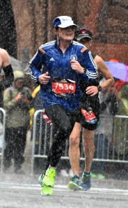 photo of Jo Baird in 2018 Boston Marathon