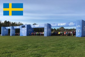 photo of starting line in cross-country race