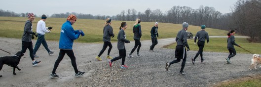 photo of runners beginning the 20th annual New Year’s Eve event at Fair Hill