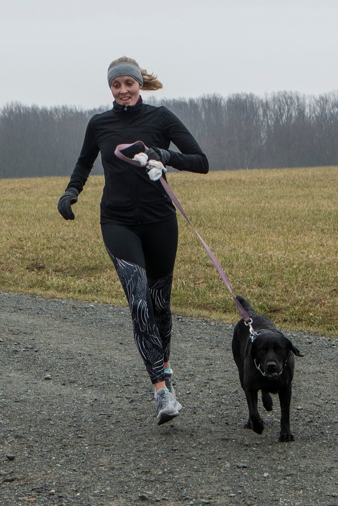 photo of Katie Holden and pal Riley