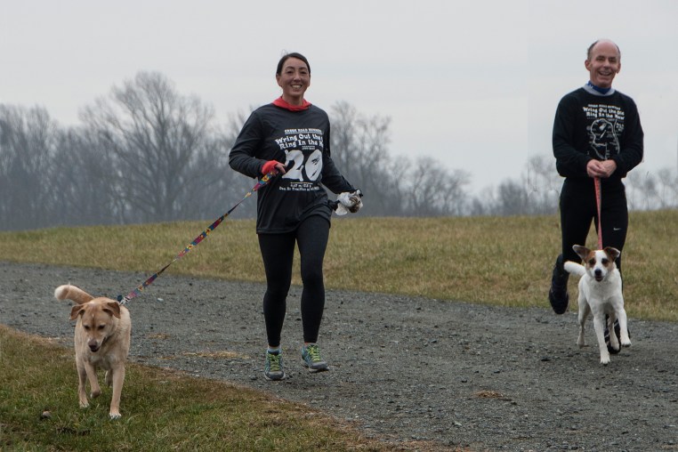 photo of Christine and Bill with dogs