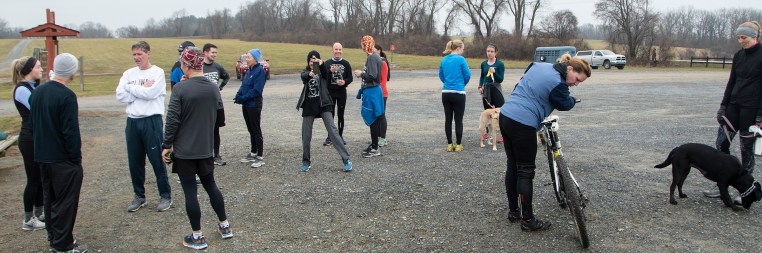 photo of the group after the run