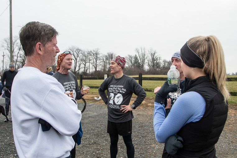 photo of small group talking
