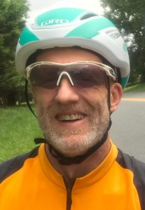 photo of Steve Tague as a cyclist