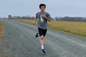photo of Ben Schultz, finishing first