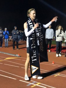 photo of Sam Parson addressing the crowd