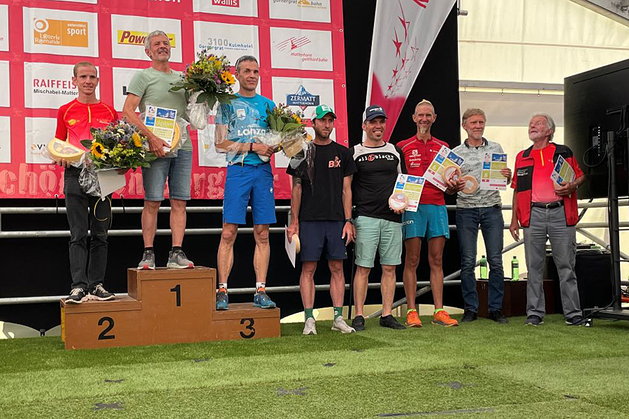 photo of Martin Wolfer with other race awardees