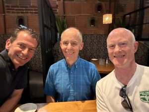 photo of Bruce Weber, Bill Rose, and Mark Deshon