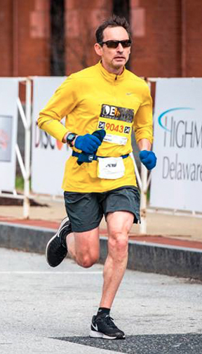photo of Bill Farquhar during the 2018 Delaware Marathon 4-person Relay