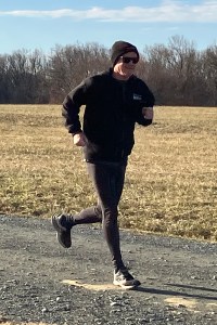 photo of Mark finishing