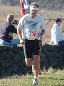 photo of Bruce Hubbard running the 2006 Del. Open XC Championships 5K